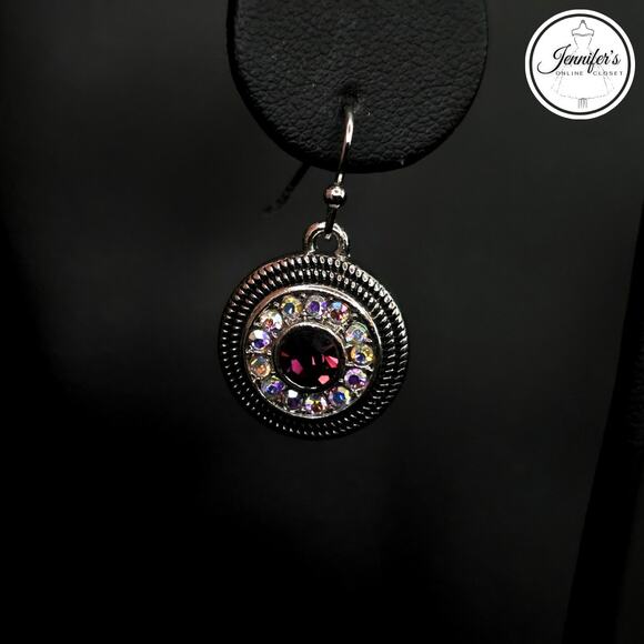Lia Sophia "Pretty Please" Colorama Silver Cut Crystal Earring & Necklace Set - Picture 8 of 14